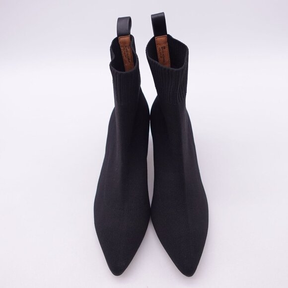 Andre Assous Women's Winter Knit Heeled Ankle Boots Size 6M Black - Picture 2 of 8